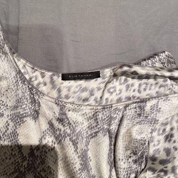 Elie Tahari silk and Linen dress - Picture 4 of 7